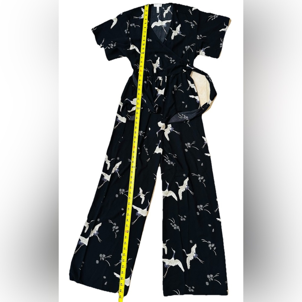 Leith Graceful Swan Kimono Style Romper S Tie Front Coquette Elegant Boho party - Picture 5 of 11